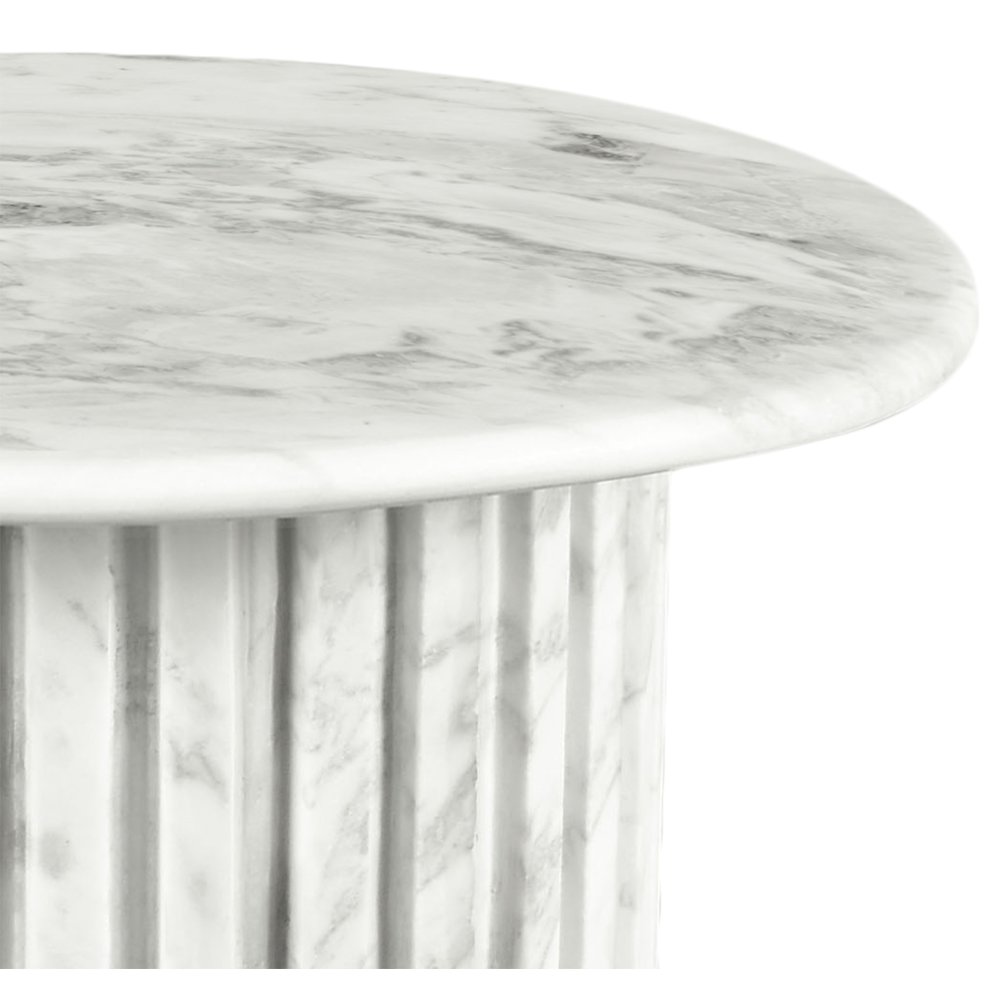 Genoa White End Table. Picture 7