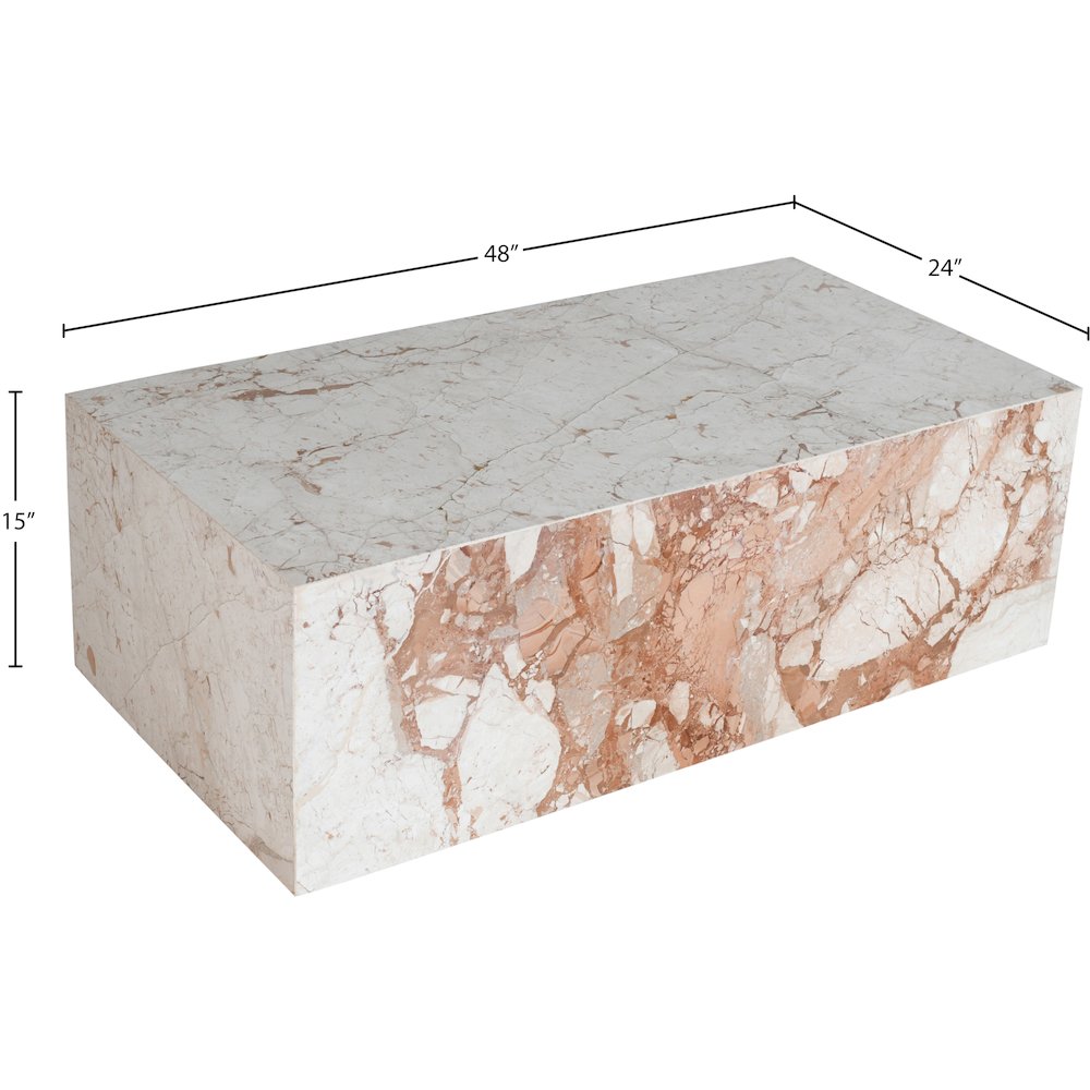 Bolzano Cream Marble Coffee Table. Picture 4