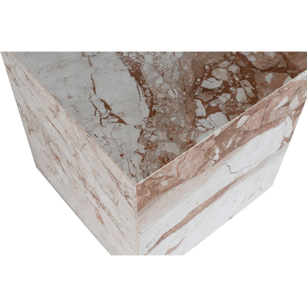 Bolzano Cream Marble End Table. Picture 3
