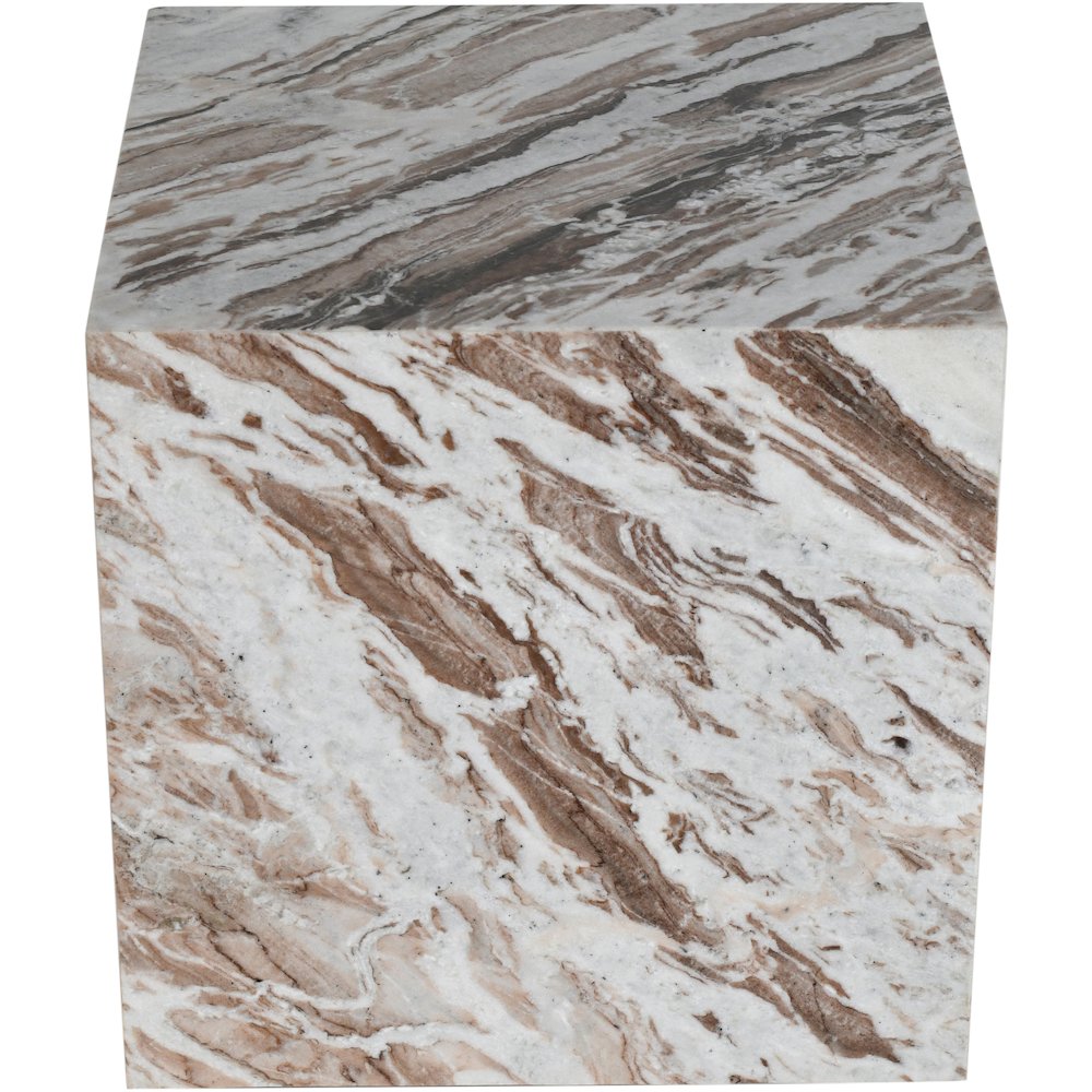 Bolzano Brown Marble End Table. Picture 7