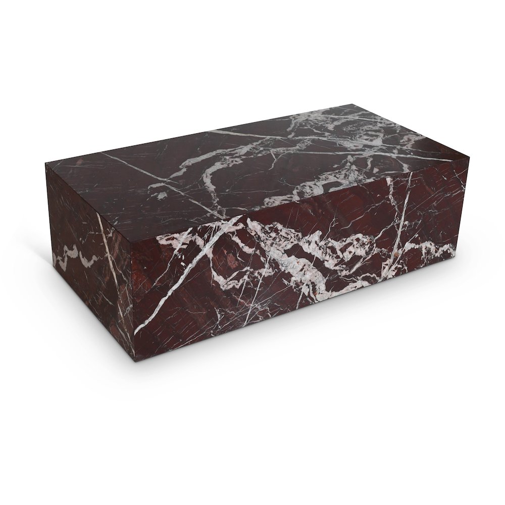 Bolzano Red Marble Coffee Table. Picture 1