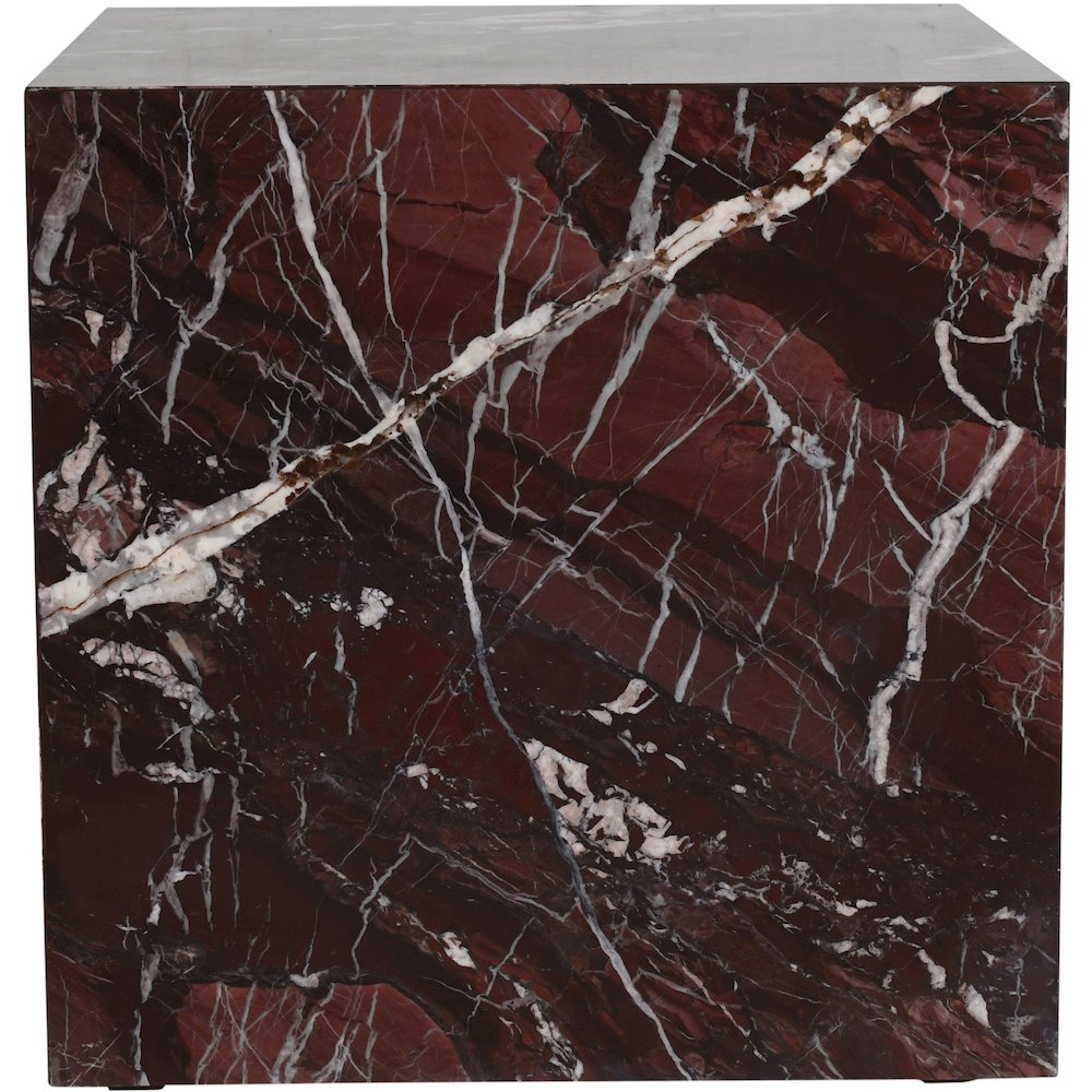 Bolzano Red Marble End Table. Picture 5
