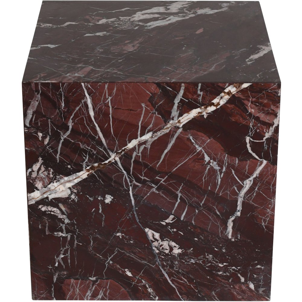 Bolzano Red Marble End Table. Picture 2