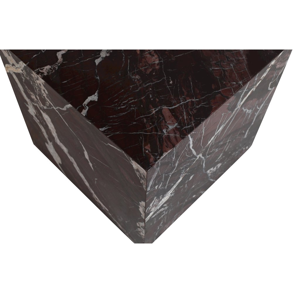 Bolzano Red Marble End Table. Picture 6