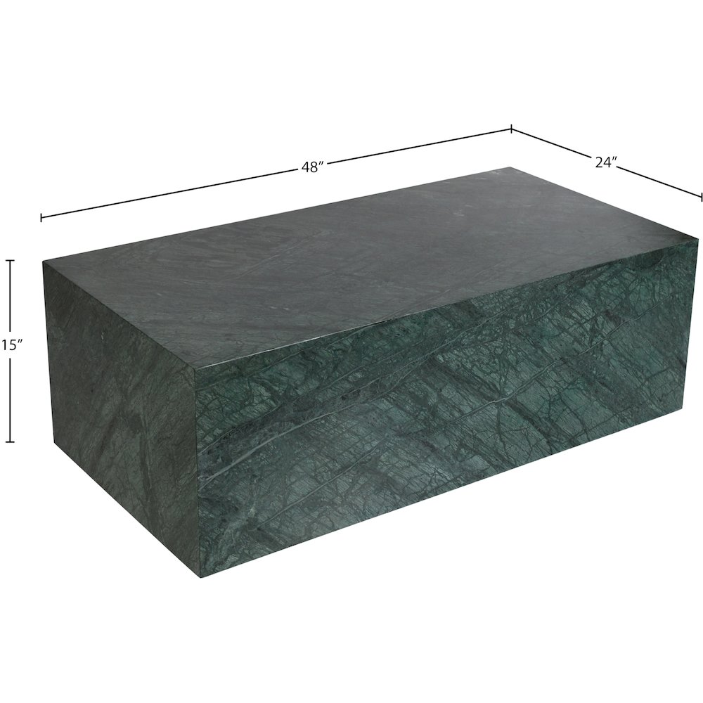 Bolzano Green Marble Coffee Table. Picture 4