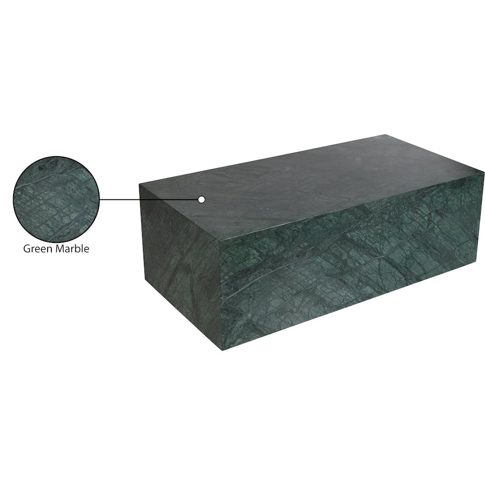 Bolzano Green Marble Coffee Table. Picture 5