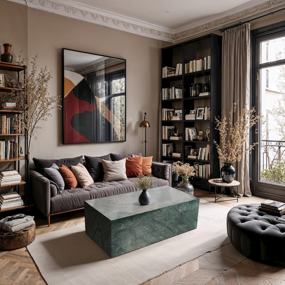 Bolzano Green Marble Coffee Table. Picture 6