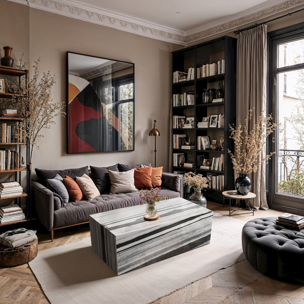 Bolzano Black Marble Coffee Table. Picture 7