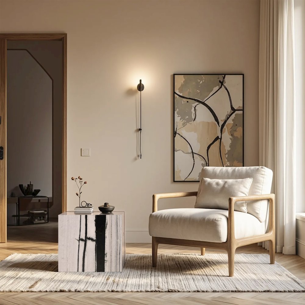 Bolzano Black Marble End Table. Picture 7