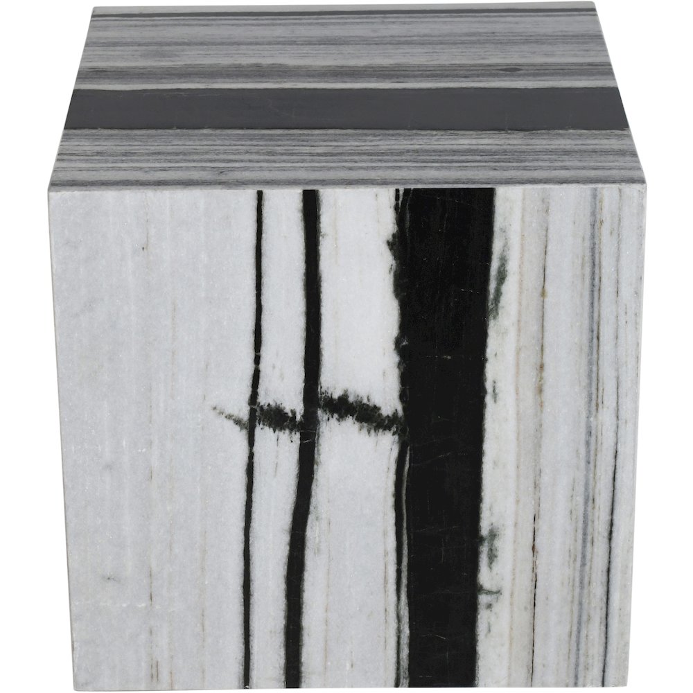Bolzano Black Marble End Table. Picture 8