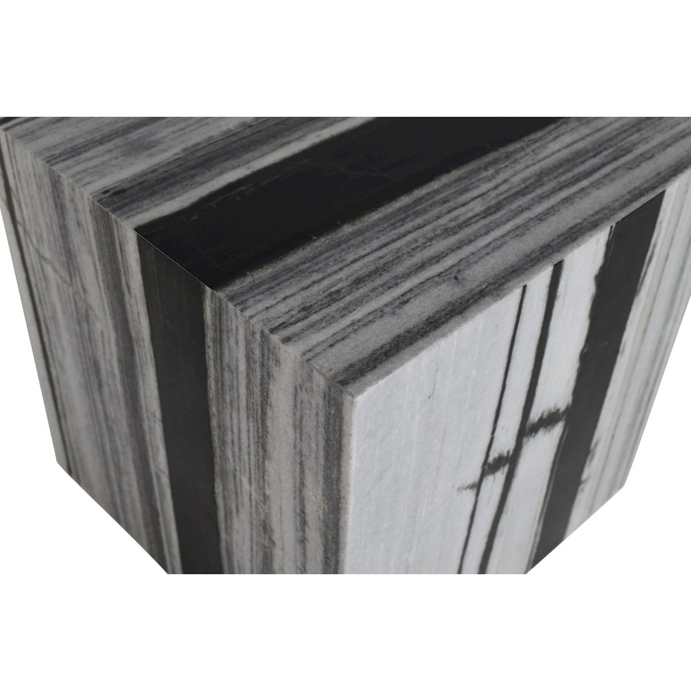 Bolzano Black Marble End Table. Picture 4