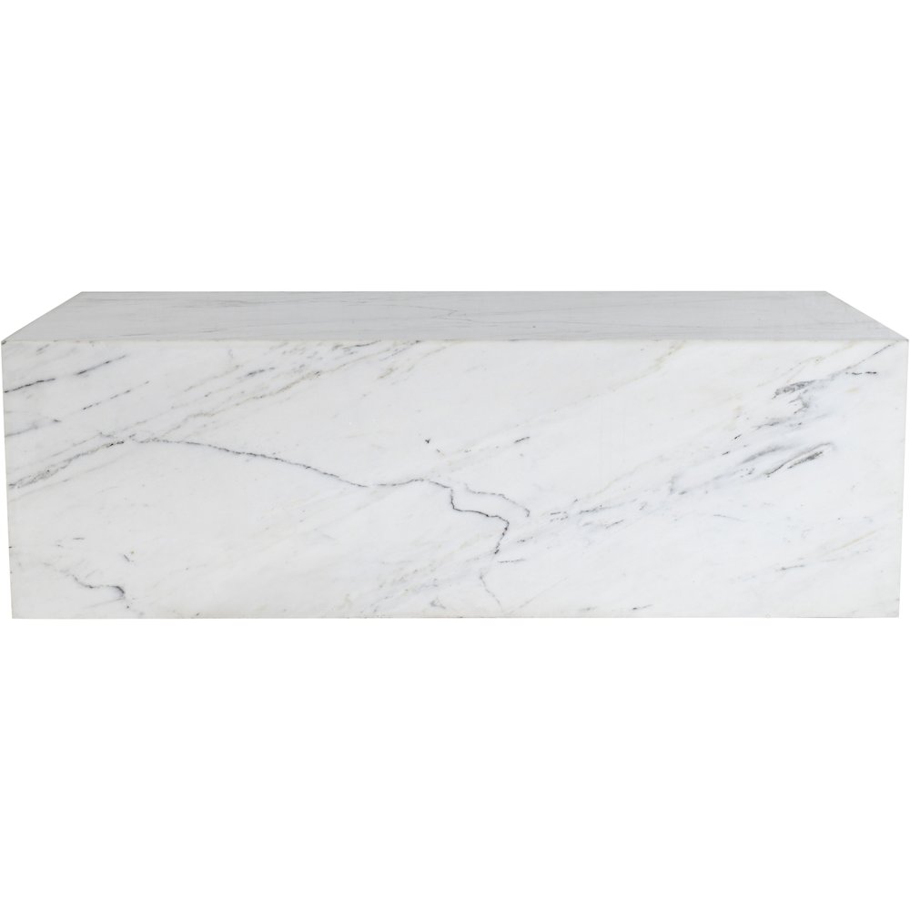Bolzano White Marble Coffee Table. Picture 2