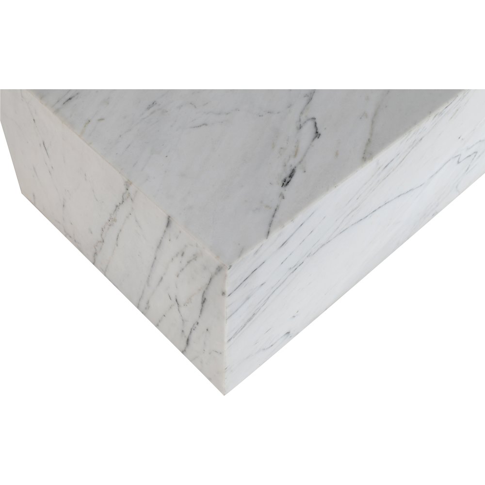 Bolzano White Marble Coffee Table. Picture 3
