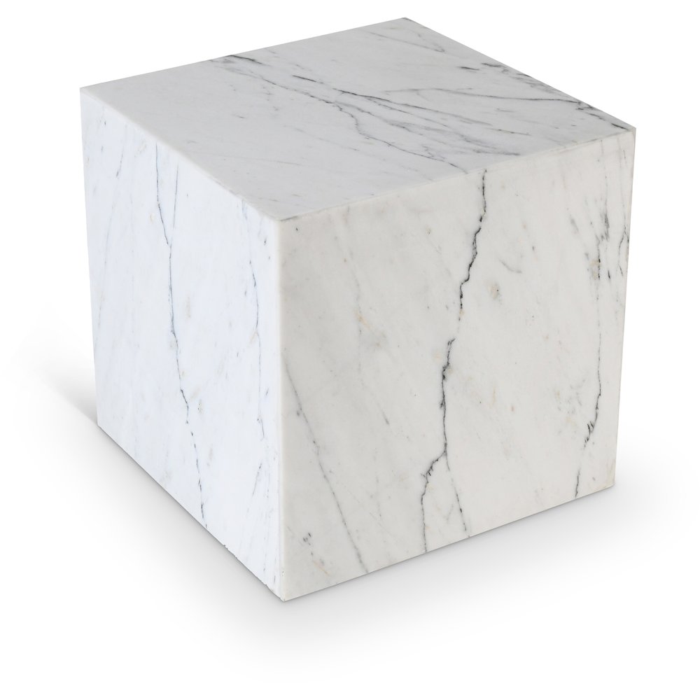 Bolzano White End Table. Picture 1
