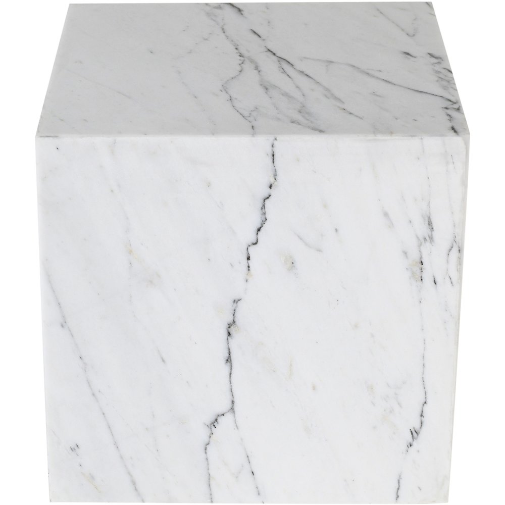 Bolzano White End Table. Picture 4