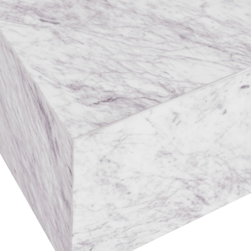 Bolzano White End Table. Picture 5