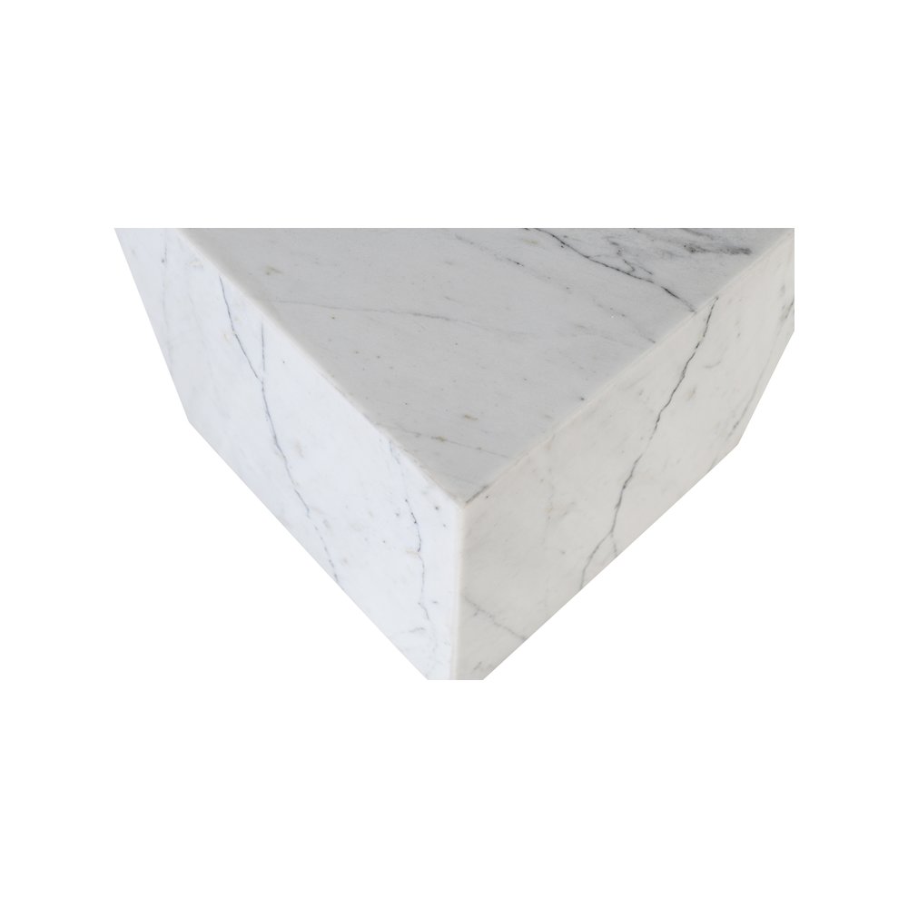 Bolzano White End Table. Picture 6