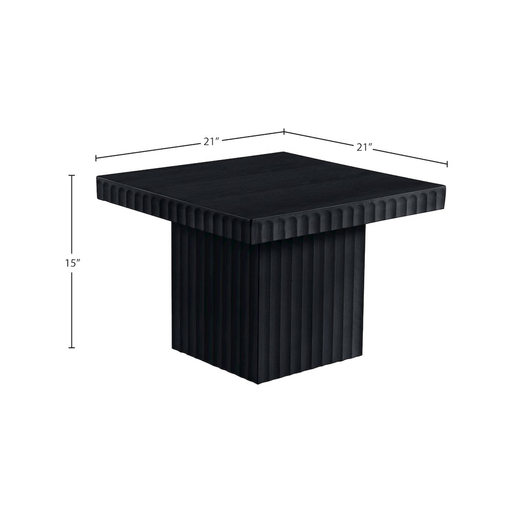 Spencer Black Oak Veneer Coffee Table. Picture 8
