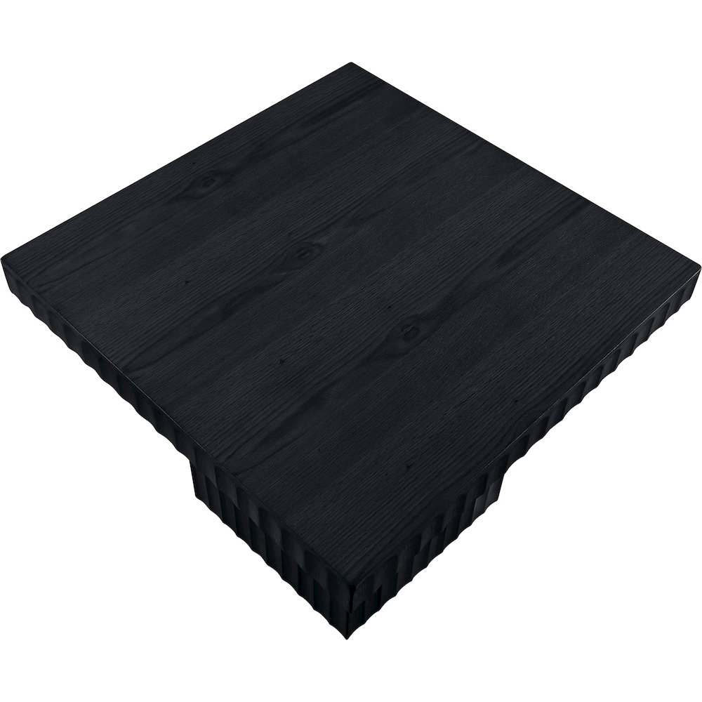 Spencer Black Oak Veneer Coffee Table. Picture 5