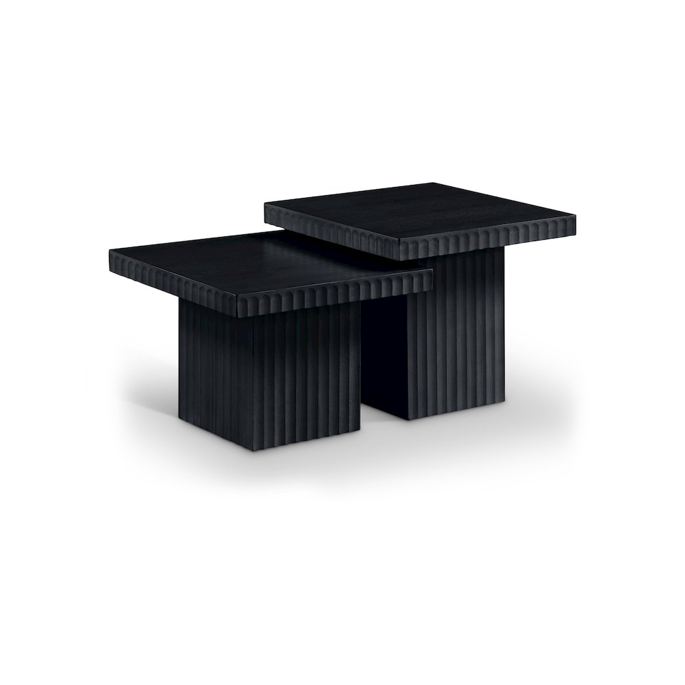 Spencer Black Oak Veneer Coffee Table. Picture 1