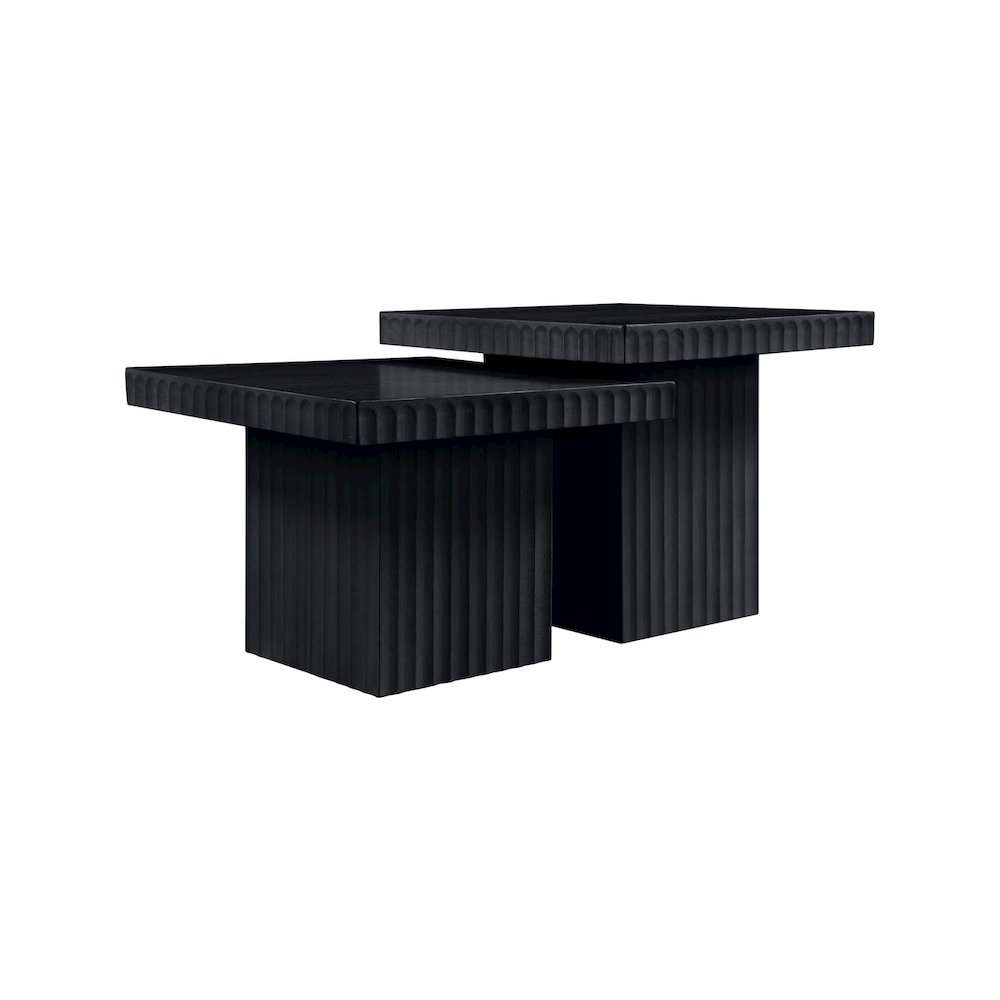 Spencer Black Oak Veneer Coffee Table. Picture 3