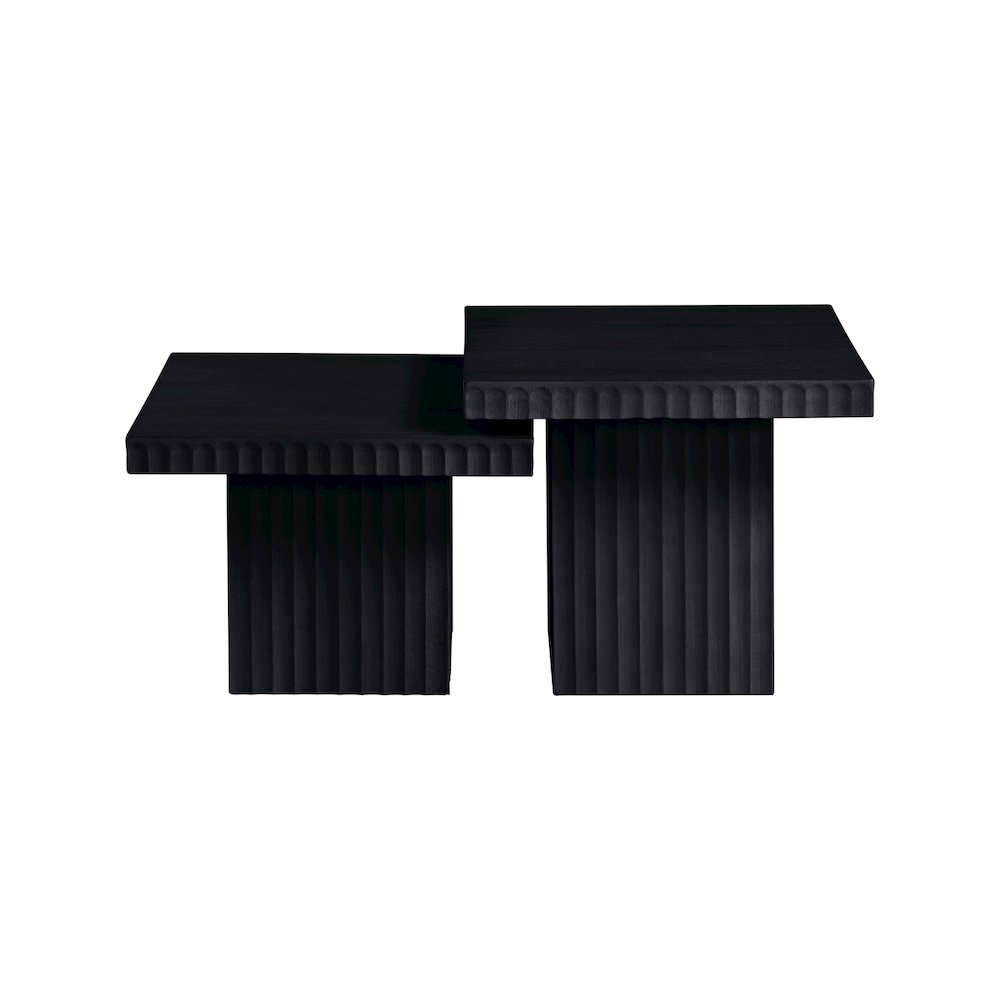 Spencer Black Oak Veneer Coffee Table. Picture 4