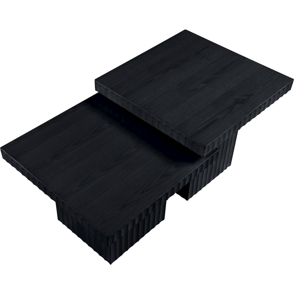 Spencer Black Oak Veneer Coffee Table. Picture 5