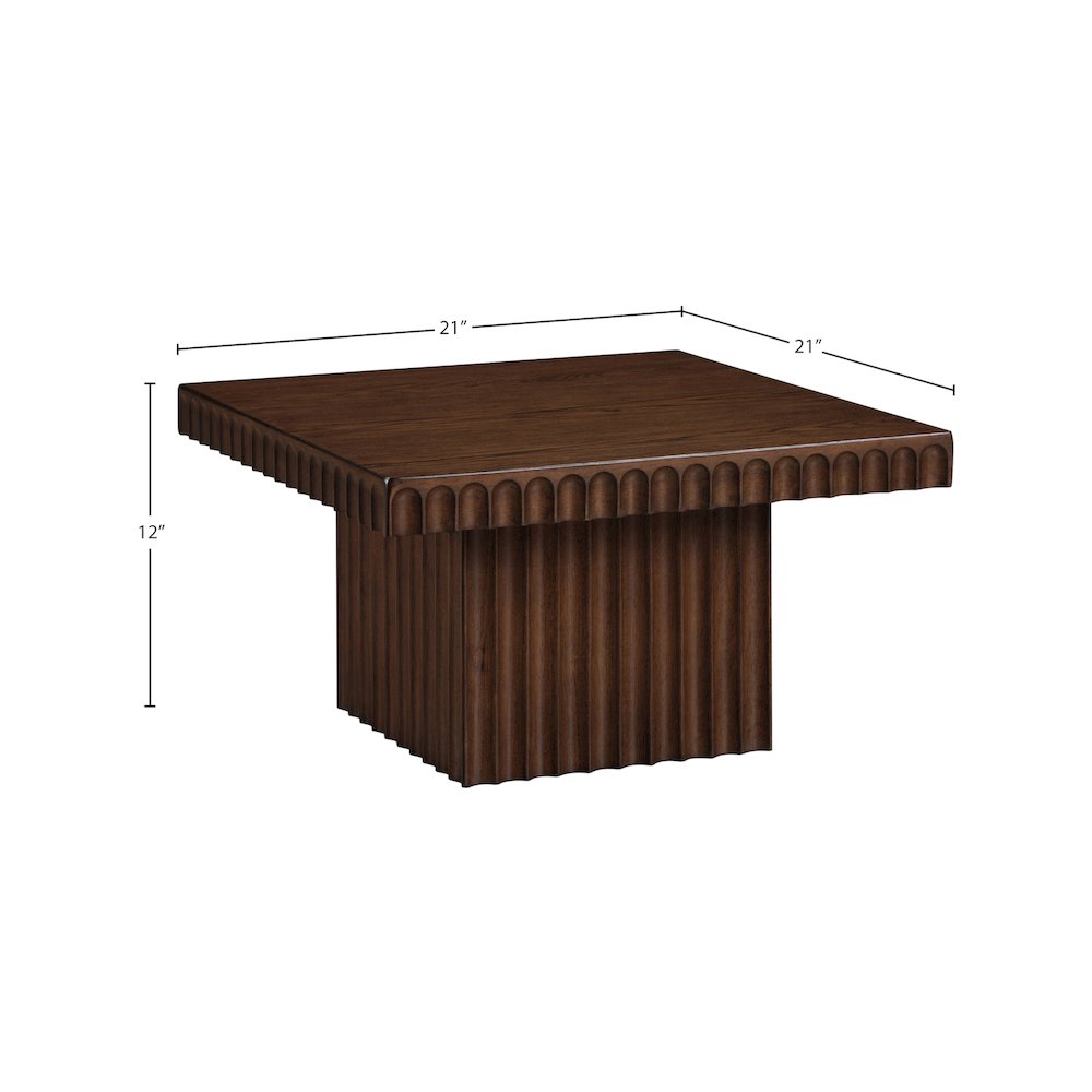 Spencer Brown Oak Veneer Coffee Table. Picture 8