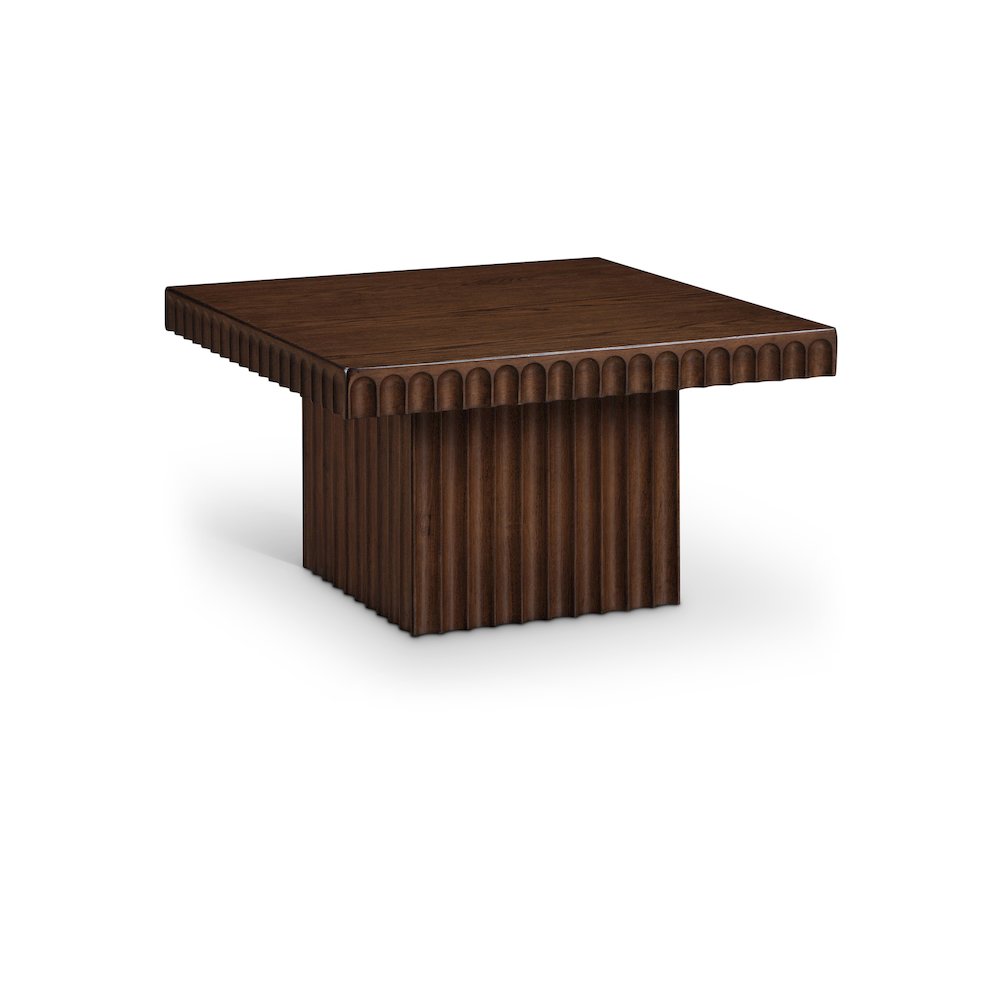 Spencer Brown Oak Veneer Coffee Table. Picture 1