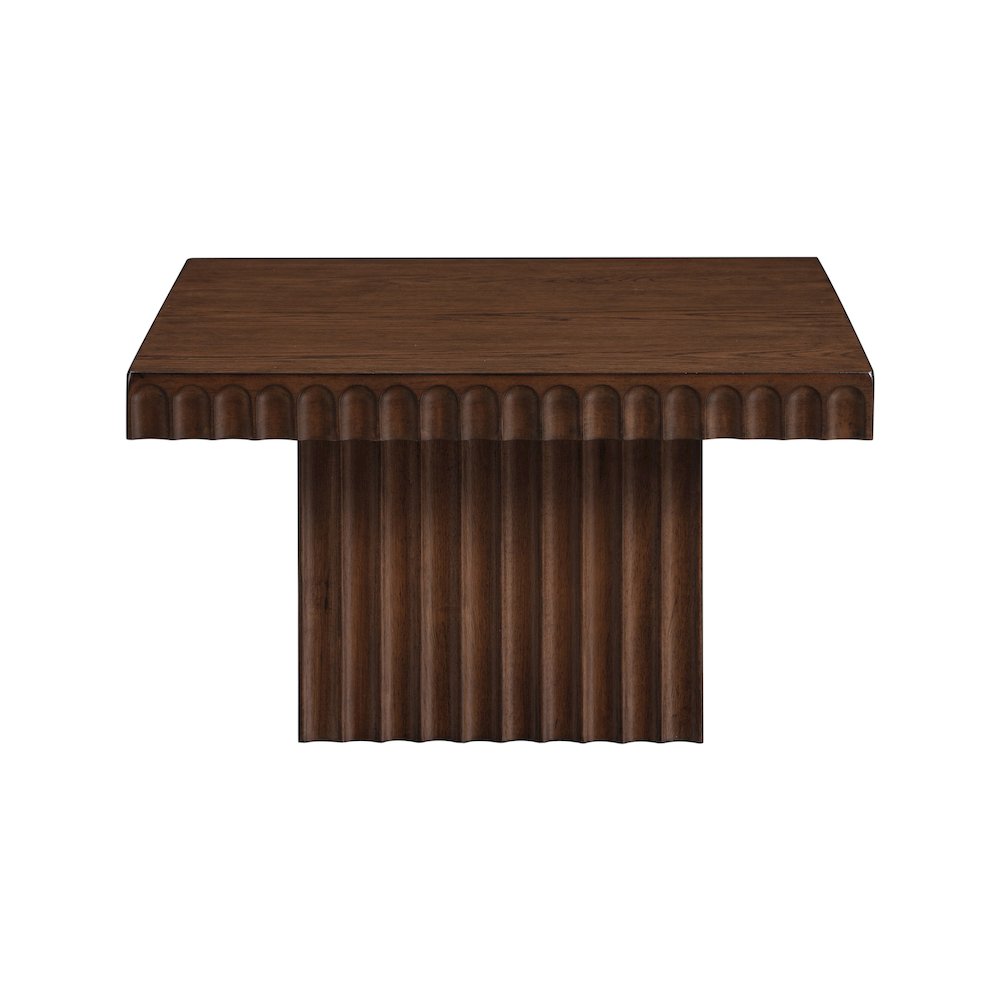 Spencer Brown Oak Veneer Coffee Table. Picture 4
