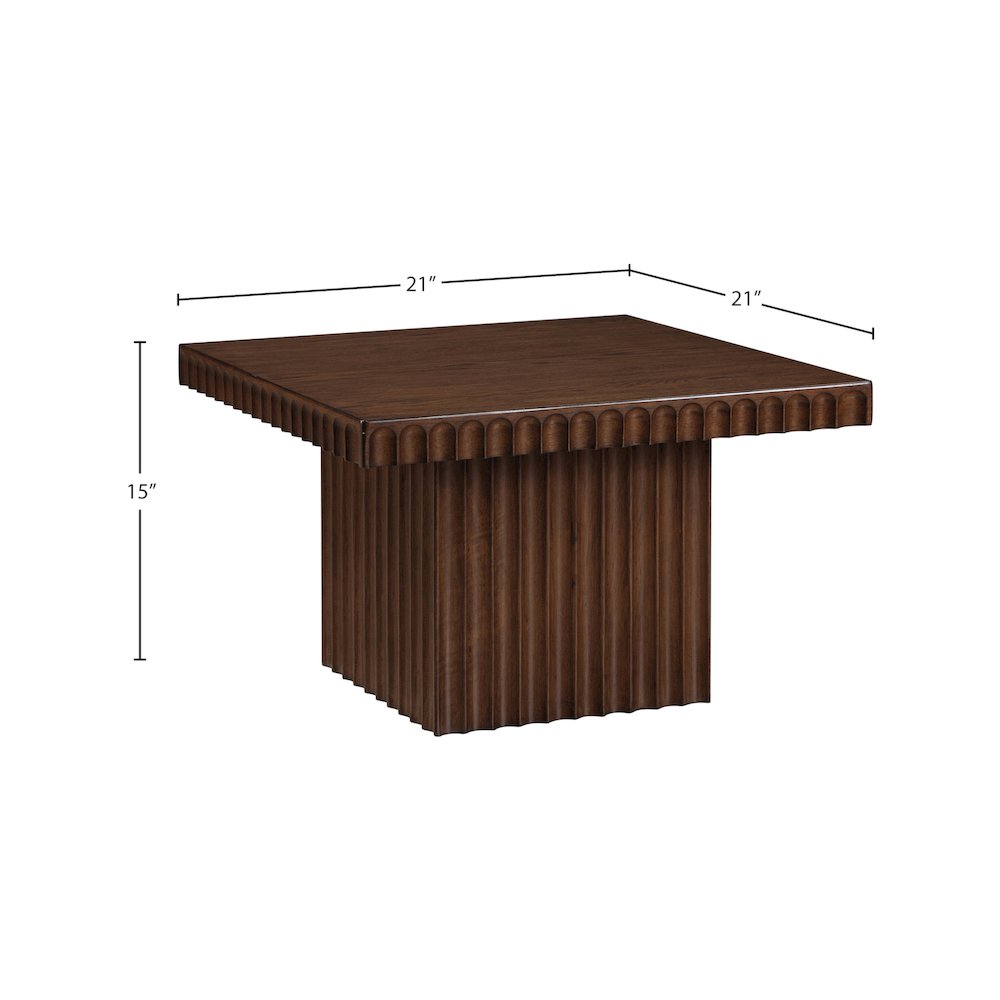 Spencer Brown Oak Veneer Coffee Table. Picture 8