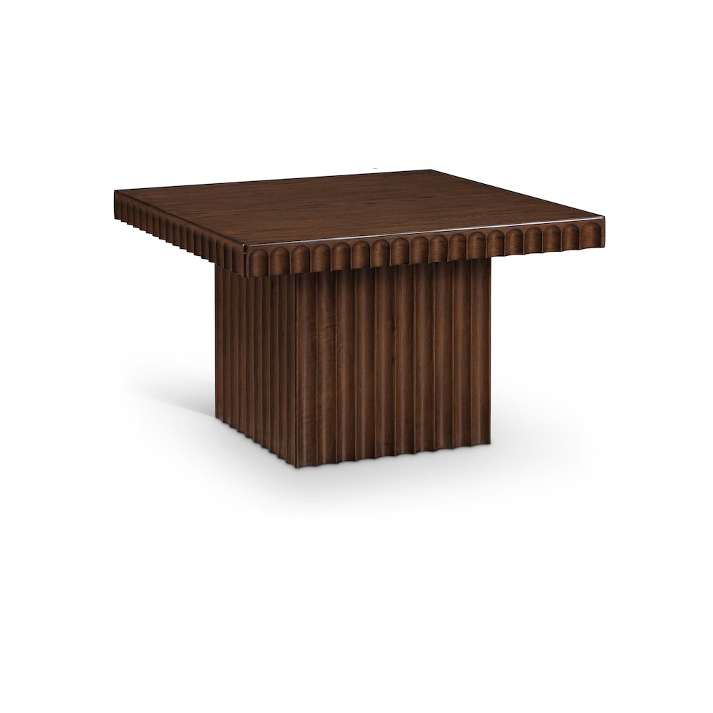 Spencer Brown Oak Veneer Coffee Table. Picture 1