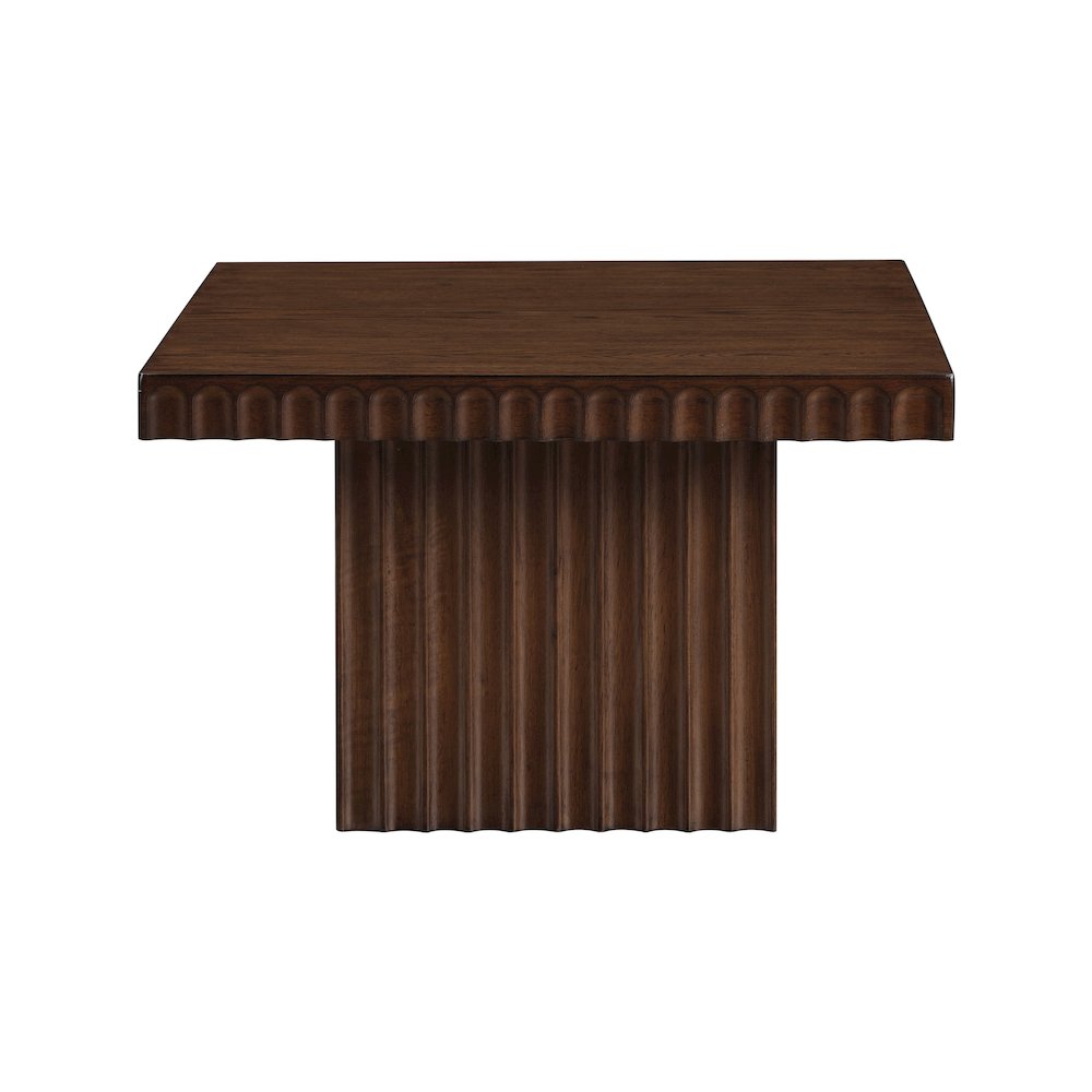 Spencer Brown Oak Veneer Coffee Table. Picture 4