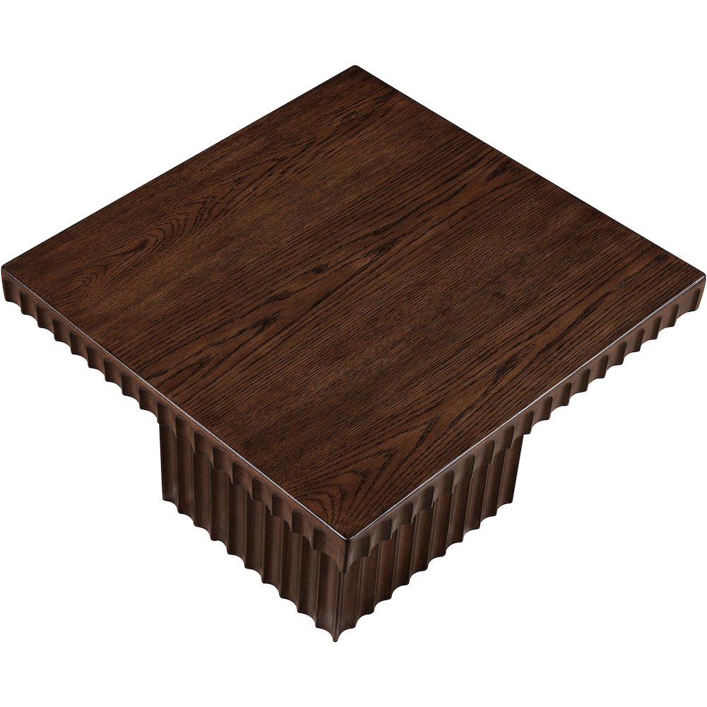 Spencer Brown Oak Veneer Coffee Table. Picture 5