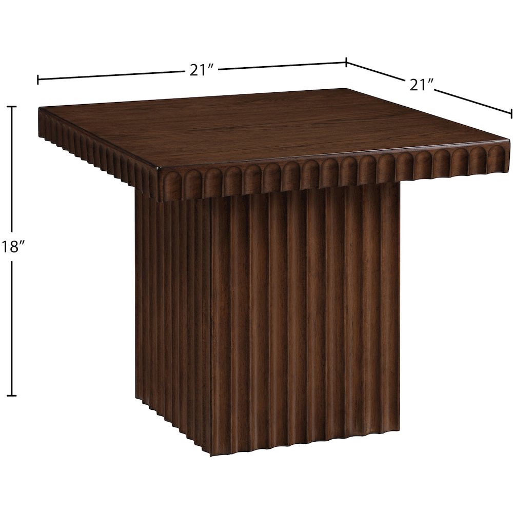 Spencer Brown Oak Veneer Coffee Table. Picture 8