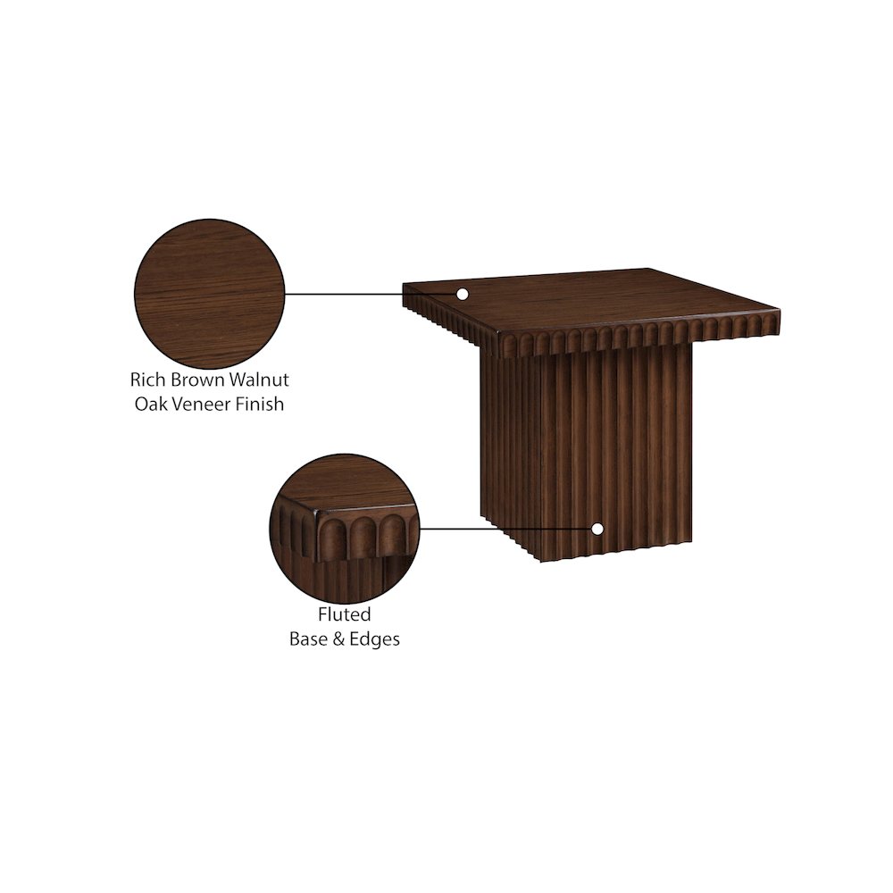 Spencer Brown Oak Veneer Coffee Table. Picture 9