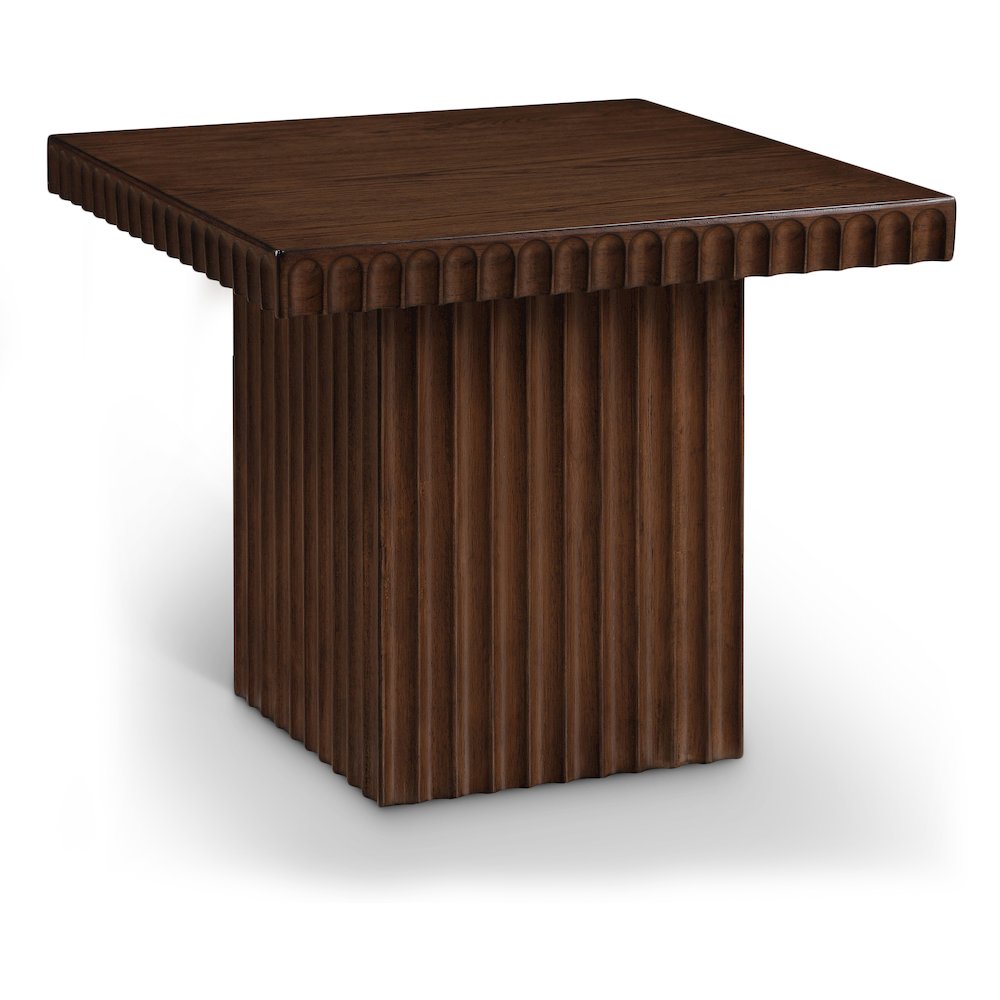 Spencer Brown Oak Veneer Coffee Table. Picture 1