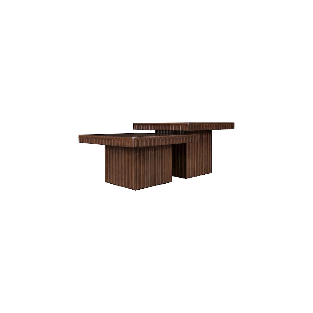 Spencer Brown Oak Veneer Coffee Table. Picture 3
