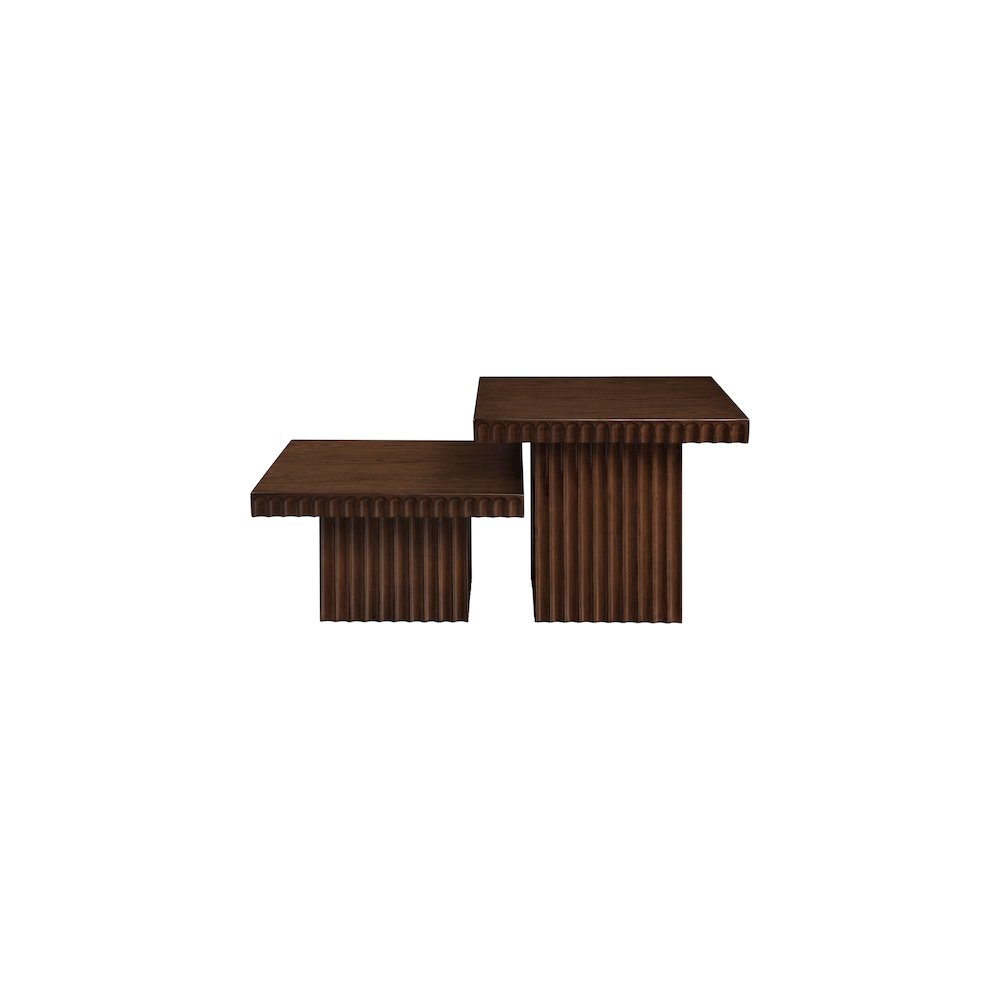 Spencer Brown Oak Veneer Coffee Table. Picture 4