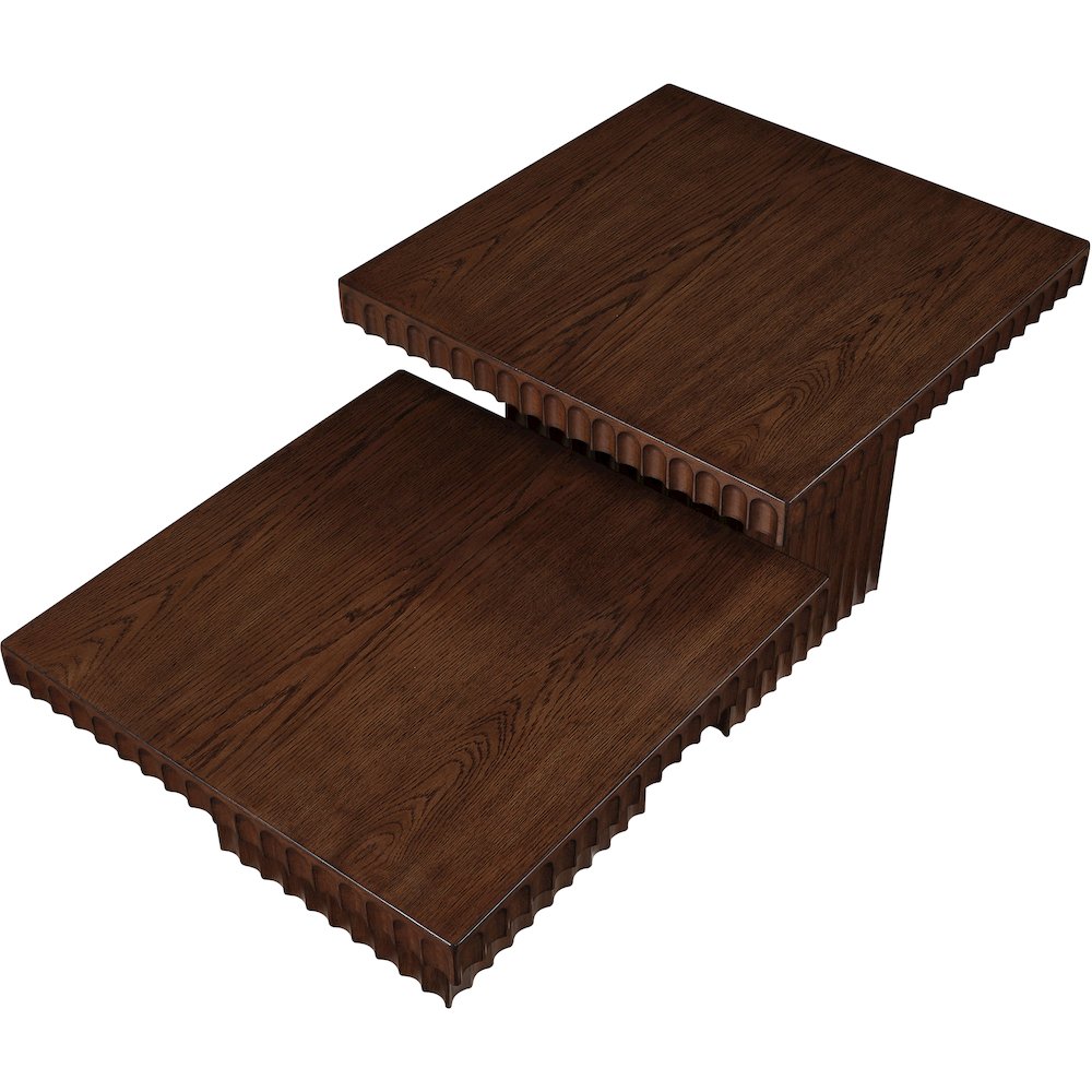 Spencer Brown Oak Veneer Coffee Table. Picture 5