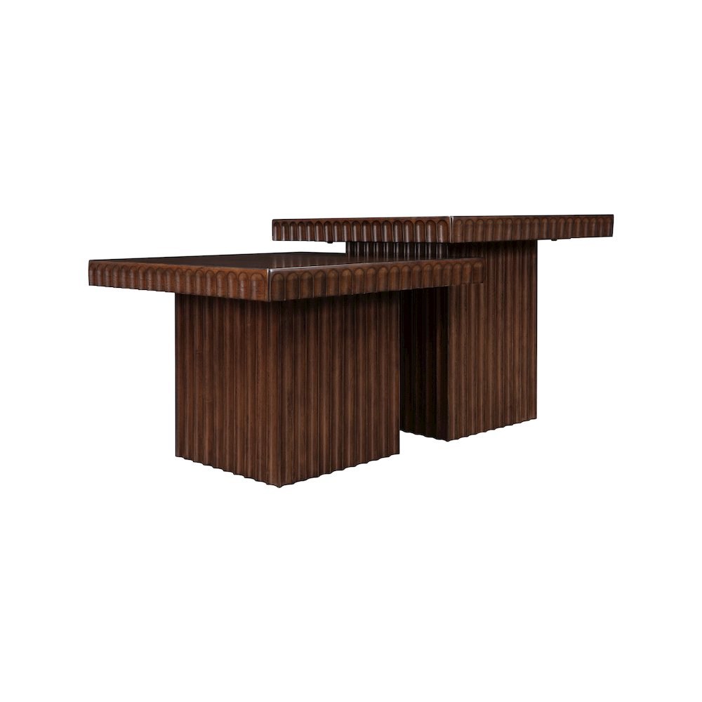 Spencer Brown Oak Veneer Coffee Table. Picture 3
