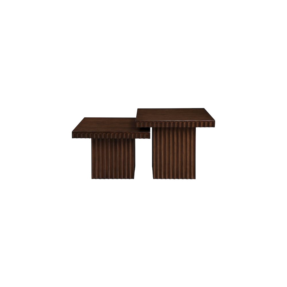 Spencer Brown Oak Veneer Coffee Table. Picture 4