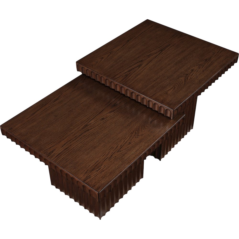 Spencer Brown Oak Veneer Coffee Table. Picture 5
