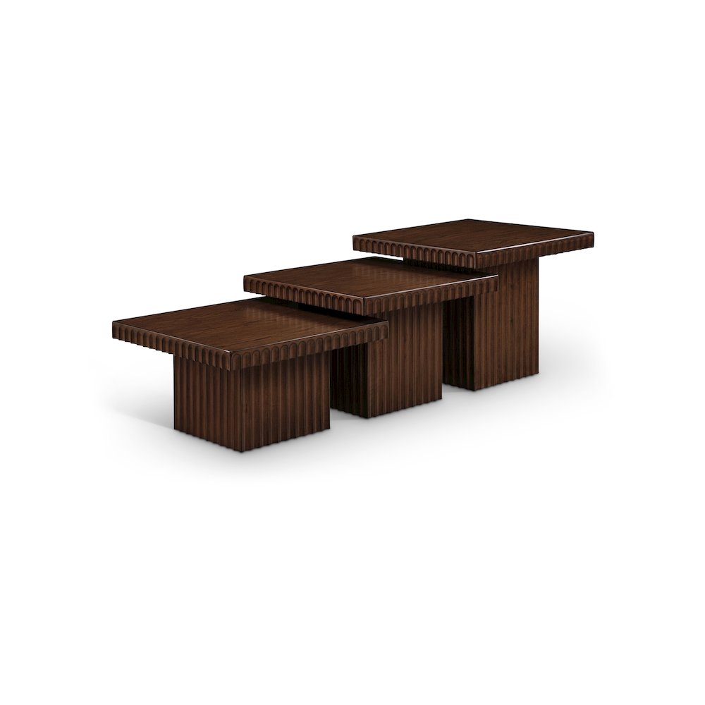 Spencer Brown Oak Veneer Coffee Table. Picture 1