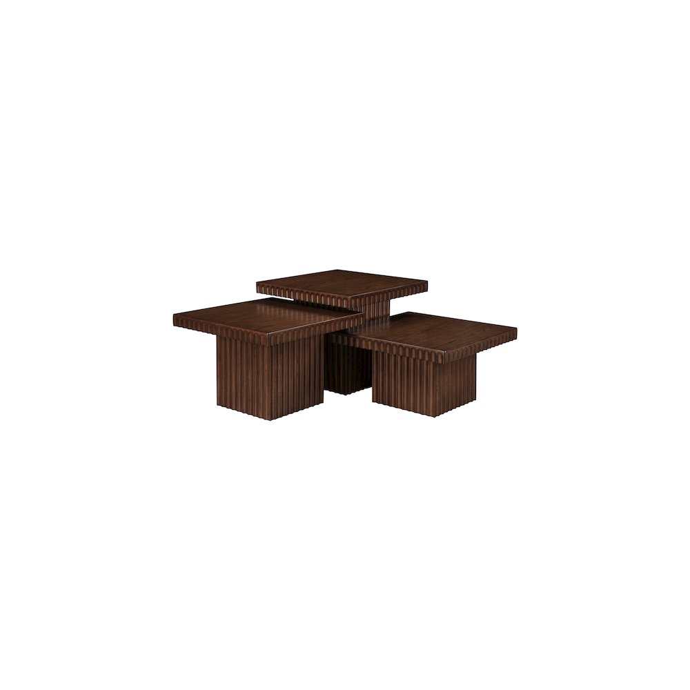 Spencer Brown Oak Veneer Coffee Table. Picture 4