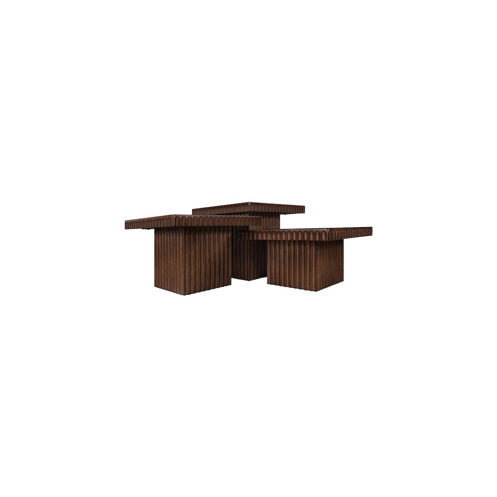 Spencer Brown Oak Veneer Coffee Table. Picture 6