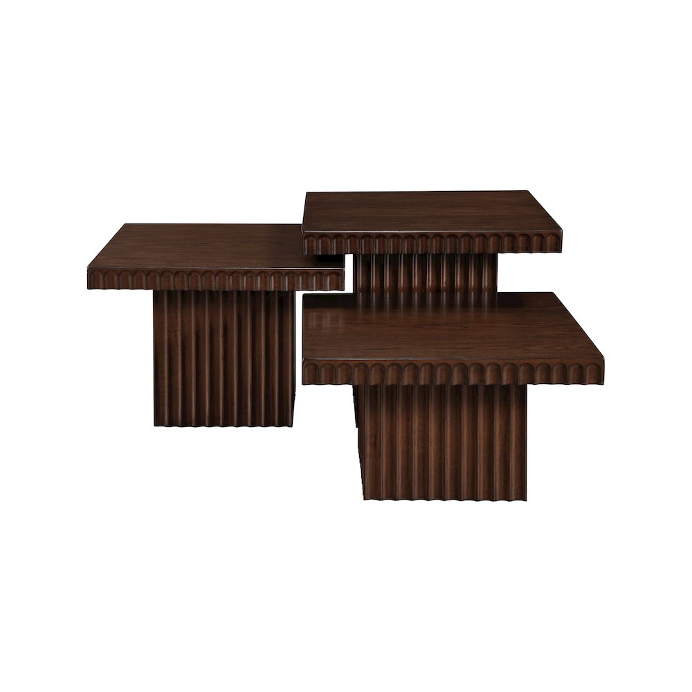 Spencer Brown Oak Veneer Coffee Table. Picture 8