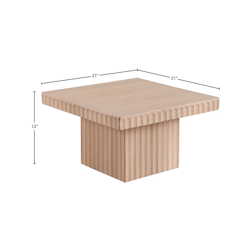 Spencer Natural Oak Veneer Coffee Table. Picture 8