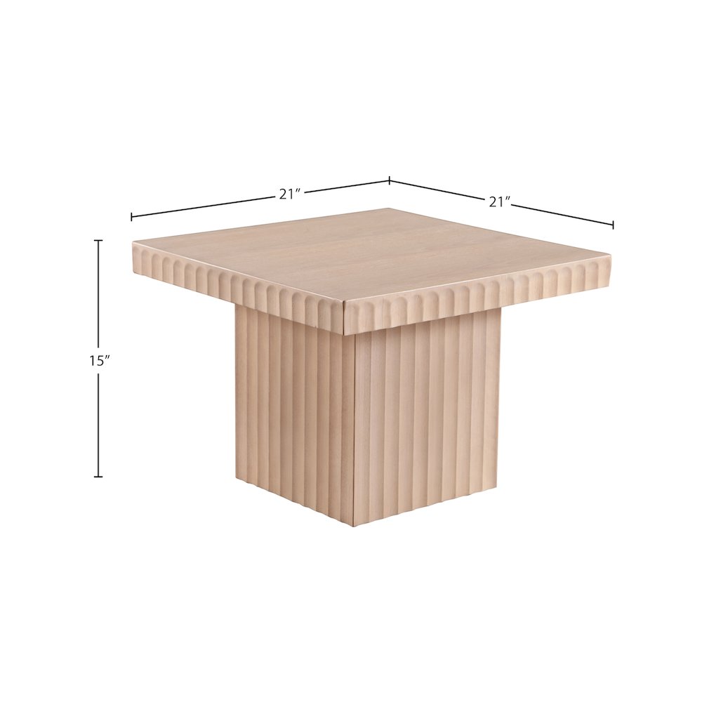 Spencer Natural Oak Veneer Coffee Table. Picture 8