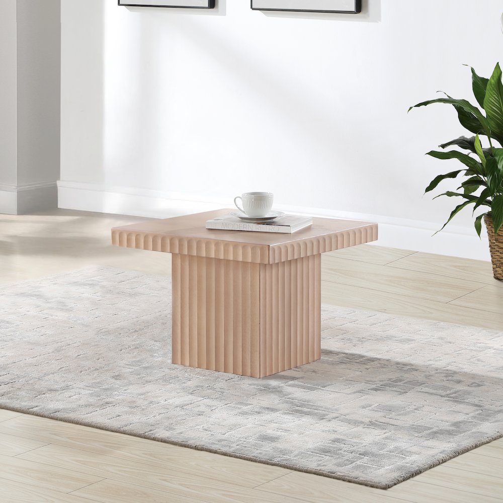 Spencer Natural Oak Veneer Coffee Table. Picture 2